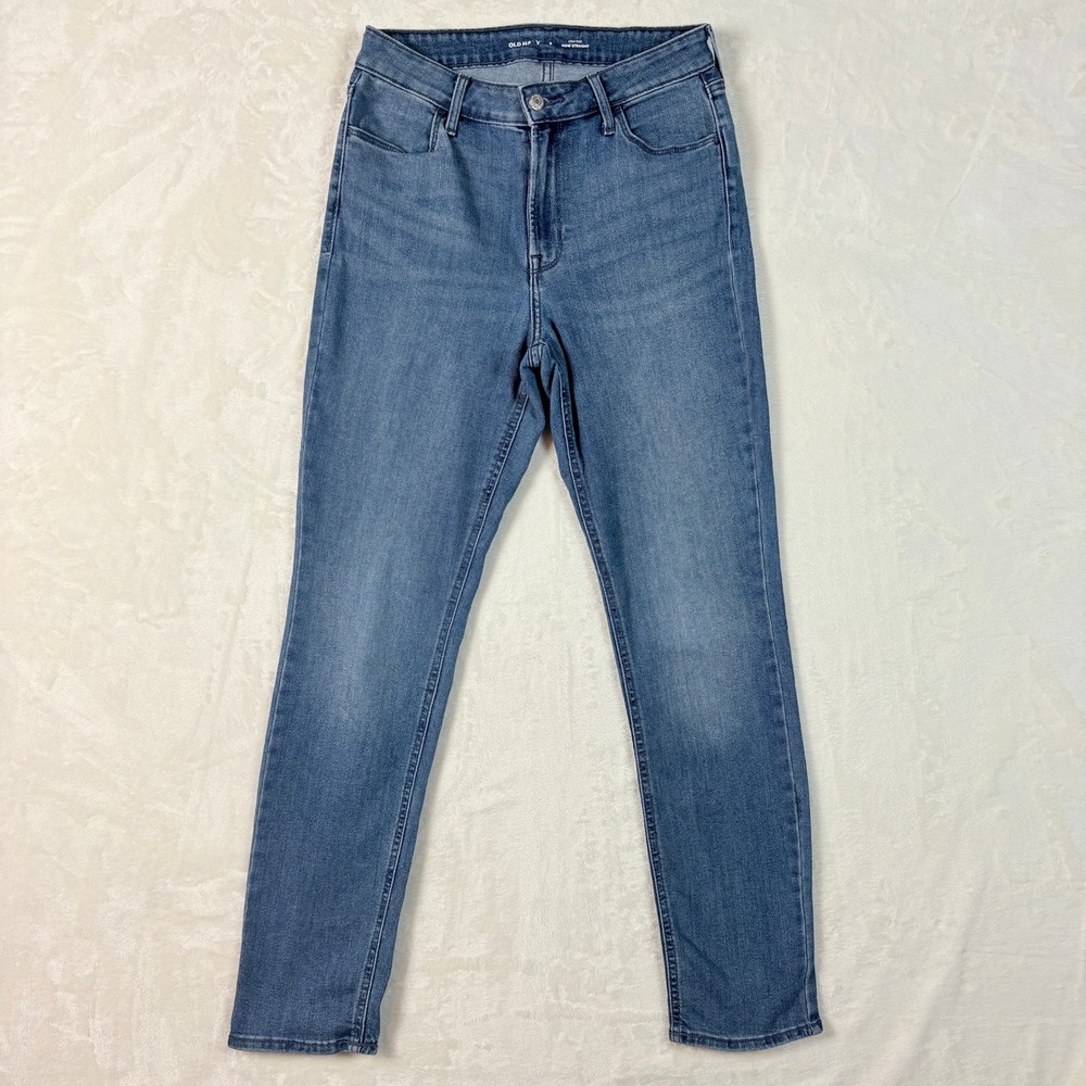Old Navy‎ Wow Straight Jeans Womens 6 Blue Excellent High Rise Stretch Denim